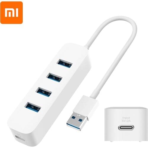 Original Xiaomi 4 Ports USB3.0 Hub With Stand-by Power Supply Interface USB Hub Extender Extension Connector Adapter For laptop
