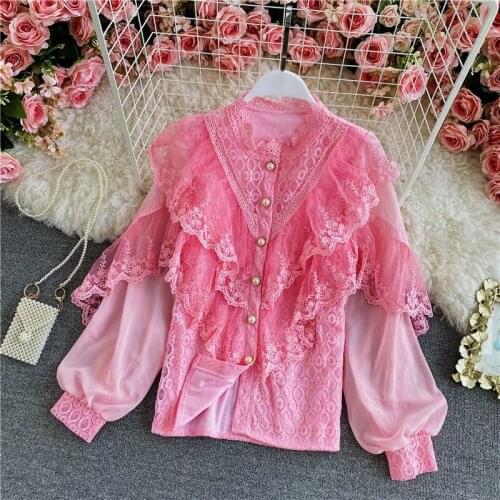 WENYINFLOWER Women's Ruffle Shirts