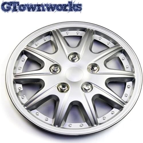 1 Piece 12" Wheel Hub Cap Cover R12 Rim Center Cover Universal 5 Wheel Spoke Clip on Hubcap For Car Refit