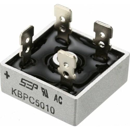 1pc 50A 1000V Metal Case Single Phases Diode Bridge Rectifier KBPC5010 1000 Volt