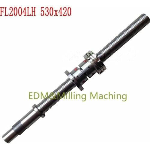 1PC High Quality CNC Lathe Part Grind Ball Screw & Nut X Axis Milling Machine FL2004LH 530x420 DURABLE New