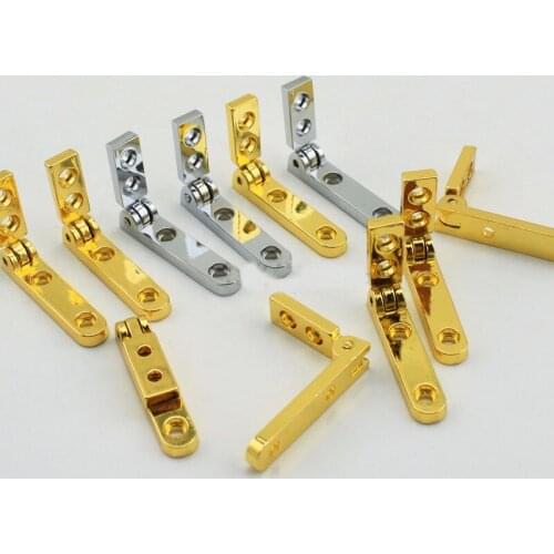Long Short Die-casting Hinges Small Wooden Box Zinc Alloy Hinge Hardware Fitting 10pcs