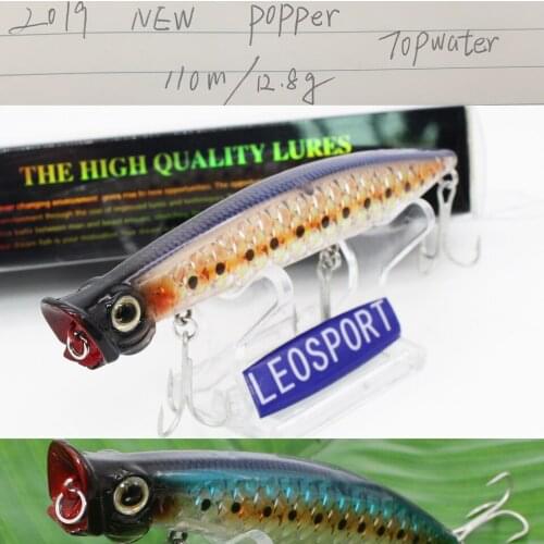 11cm 13cm Wobbler Fishing lure Wobbler Popper 5 Colors pesca fishing bait topwater wobblers for trolling Swimming Crank Baits