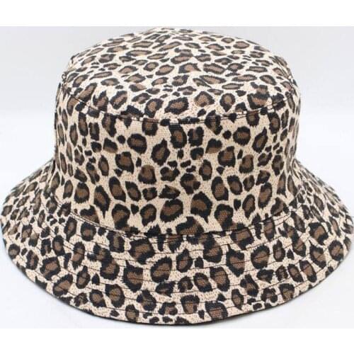 2018 Leopard print Bucket Hat Fisherman Hat outdoor travel hat Sun Cap Hats for Men and Women 280