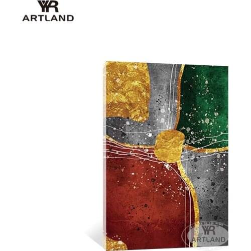 Abstract painting module color poster nordic for wall decor Handmade canvas oil painting artwork for living room Entrance