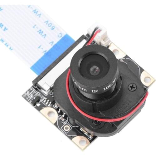 Raspberry Pi Automatic Ir-cut Night Vision Camera Adjustable-focus 5mp Hd Webcam Ov5647 1080p Video With 2pcs Fill Light Led