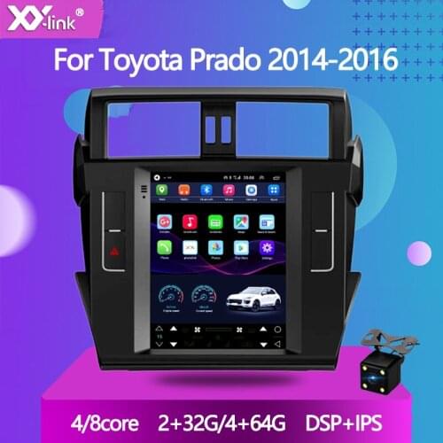 9.7" tesla style screen android 10.0 Car Radio video Multimedia Player For Toyota Prado 2014-2016 Car GPS Navigation autoradio