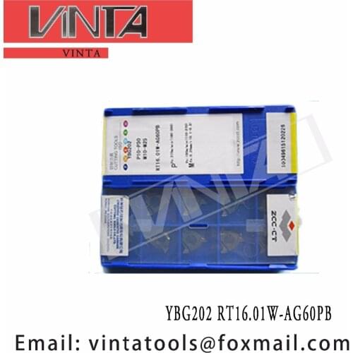 Free shipping high quality 10pcs/lots YBG202 RT16.01W-AG60PB cnc carbide turning inserts
