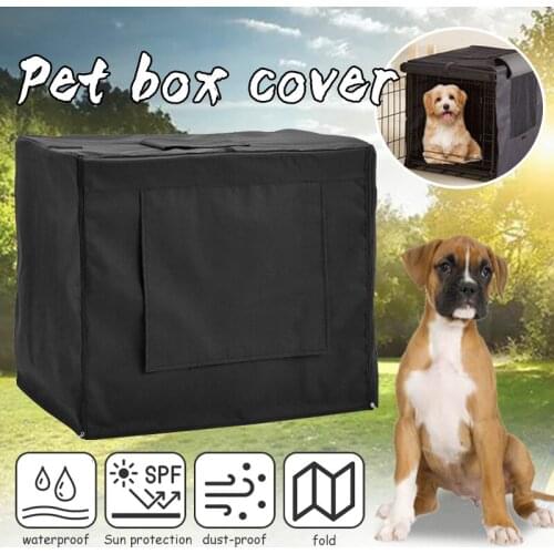 Dog Kennel House Cover Waterproof Windproof Shading 420D Oxford Dog Cage Cover Outdoor Protective Cover Pet Crate Covers