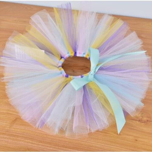 Pink Gold Kids Girls Tutu Skirts for Birthday Party Novelty Cartoon Kids Girls Ball Gown Pettiskirts Ballet Kids Skirts for Baby