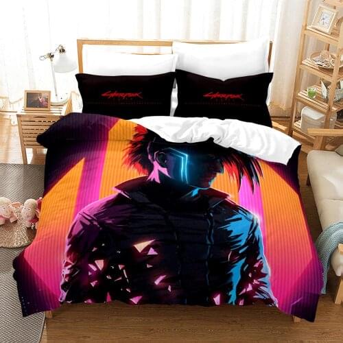 Home Textile Bedding Set Future Tech Punk Design Quilt Duvet Cover Pillowcases Bed Linens Set 2-3PCS