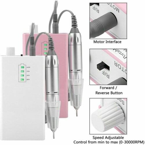 Electric Nail Drill Milling Machine For Professional Manicure Pedicure Files Tools Kit Nail Polisher Grinding Glazing Machine