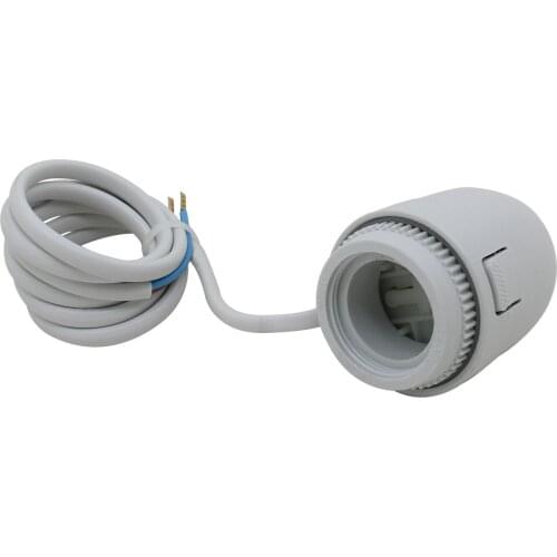 Electric thermal actuator valve head for thermostat manifold underfloor heating radiator normally opened closed 24V 230V NO NC