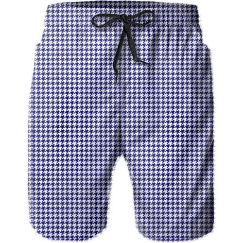 Hawaii Pants Causal R333 Breathable Quick Dry HumorSports Large Australian Flag Blue And White Gingham Hound