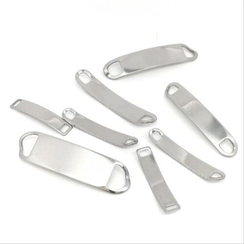 10pcs/lot stainless steel jewelry connector Hand Stamping Tags Connectors For DIY Bracelets Necklace Jewelry Findings