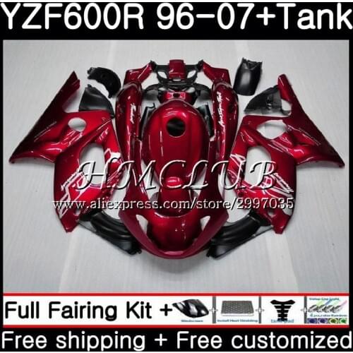 Body Metal Red For YAMAHA YZF600R Thundercat 2002 2003 2004 2005 2006 2007 0HC.25 YZF-600R YZF 600R 02 03 04 05 06 07 Fairing