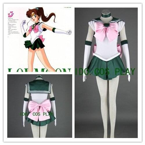 9 Members Sailor Crystal Cosplay Costumes Jupiter Kino Makoto Women Fancy Uniforms Mercury Female Chibi Usa Hino Rei Dress