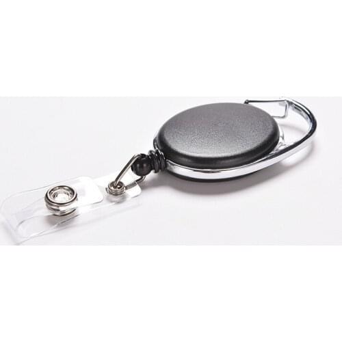 Creative Key Holder Organizer Pull Key Ring ID Card Badge Tag Belt Clip Chain Holder Metal Housing Plastic Covers