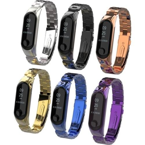 Metal strip for original Xiaomi Mi band 3 replace wrist strap Stainless Steel Bracelet Wristbands MiBand 3 strap for Xiaomi M3