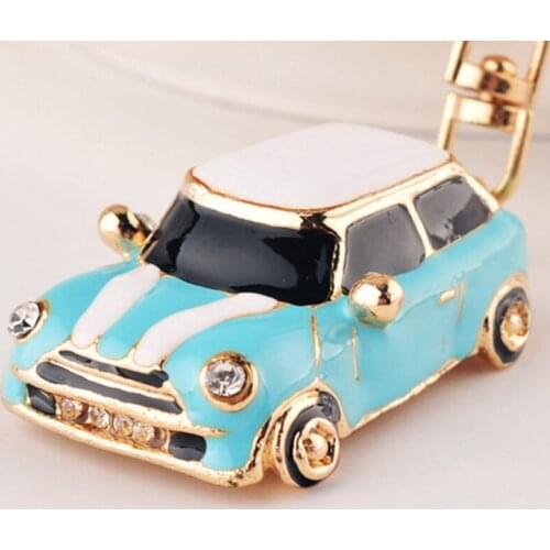 Metal Alloy Car Model Key Chain Key Ring Car Interior Purse Bag Pendant Keychain Decoration Hanging Keyring