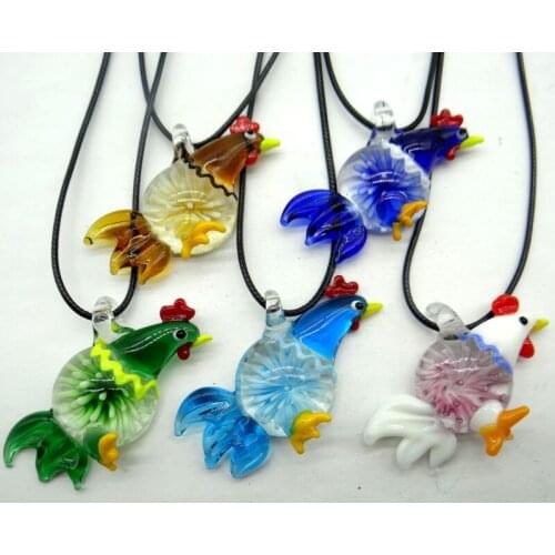 Fashion Quartz crystal Multi-Color Coloured Glaze Glass loose charm Pendant Jewelry making necklace Accessories wholesale A2