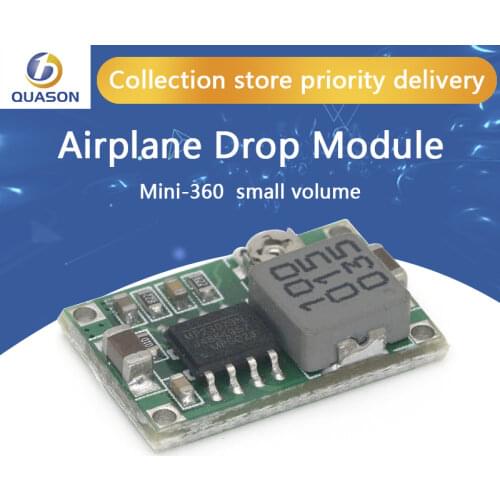 5pcs RC Airplane Module Mini 360 DC-DC Buck Converter Step Down Module 4.75V-23V to 1V-17V 17x11x3.8mm Mini360 New LM2596