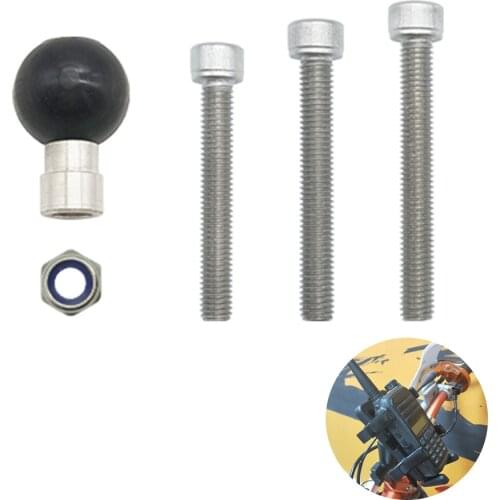 Motorcycle Mobile Phone Bracket Head Screw Bolt Fixed Recorder Fixed Ball Head Accessories M8 Screw Fixed Ball Head Accessories