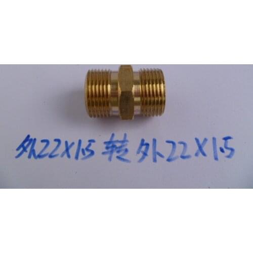 22mm to 22mm connector High pressure cleaner Motorized sprayer tube retrofit adapters Double outer wire to joint M22*1.5