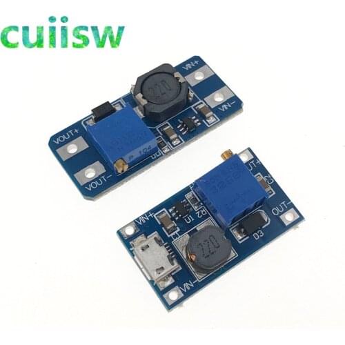 MT3608 2A Max DC-DC Step Up Power Module Booster Power Module 3-5V to 5V/9V/12V/24V