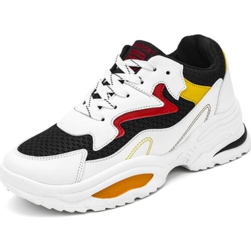 2019 Male Lace-up Men Sneakers High Quality Man Non Slip Comfortable Casual Shoes Mesh Sneakers Breathable Walking Shoes N3-87