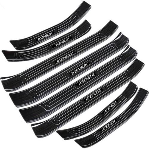 CEYUSOT FOR 8PCS CAR Door Sills Decorative Mazda 6 Sedan Stainless Steel Scuff Prevent Trample Plate Auto Parts Mazda6 M6 2014