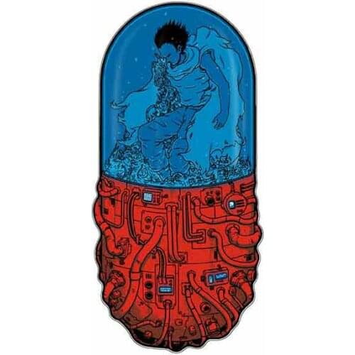 LLY-1308 Car Stickers Akira Tetsuo Inside Pill Tank Funny Modeling Decal PVC Auto Accessories Sunscreen Waterproof Decals