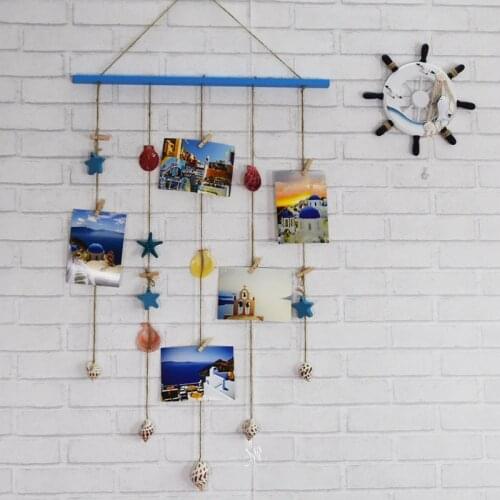 Handmade Bohemian Style Shell Decoration Photo Tapestry Decoration Photocard Holder Scrapbook Album Clip Photo Background Wall