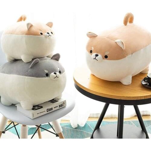 New Soft Animal Cartoon Pillow Cushion Cute Fat Dog Plush Toy Stuffed Lovely kids Birthyday Gift