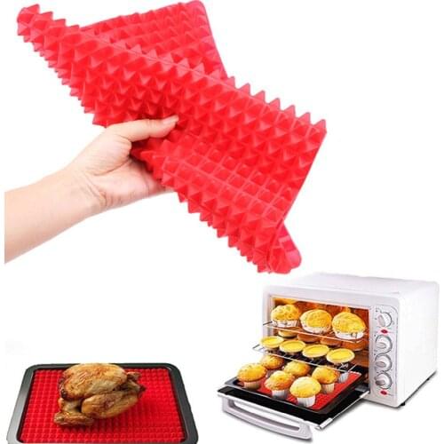 Useful Creative Pyramid Silicone Baking Mat Nonstick Pan Pad Cooking Mat Oven Baking Tray Mat Kitchen Tools Bakeware Gadgets