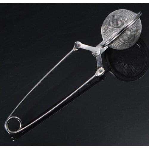 3pcs/lot High Quality Ball-Shaped Tea Strainer Tea Infuser Filter Durable Stainless Steel Handle Stainless Steel Strainer