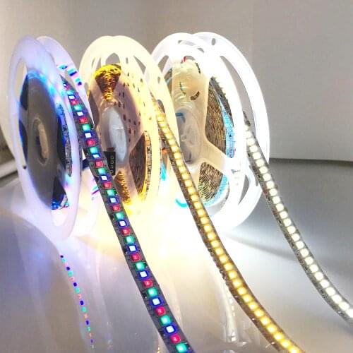5 12 24 V Volt Led Strip Light RGB 5M PC SMD 2835 Warm White Waterproof Ribbon 5V 12V 24V LED Strip Light RGB Lamp Ledstrips