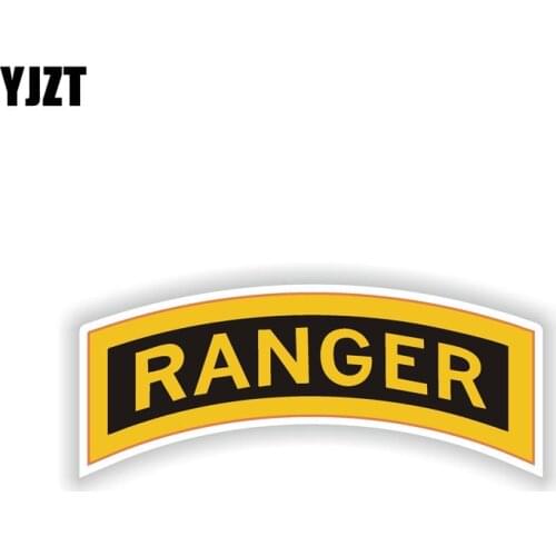 YJZT 12.5CM*4.8CM Car Styling Ranger Airborn Helme Car Sticker Accessories 6-1983