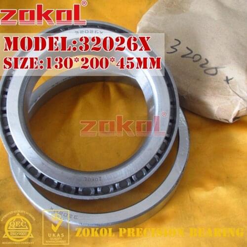ZOKOL 32026 X bearing 32026X 2007126E Tapered Roller Bearing 130*200*45mm