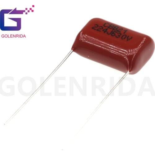 10PCS 630V224J 0.22UF Pitch 15mm 224 630V 220nf CBB Polypropylene film capacitor