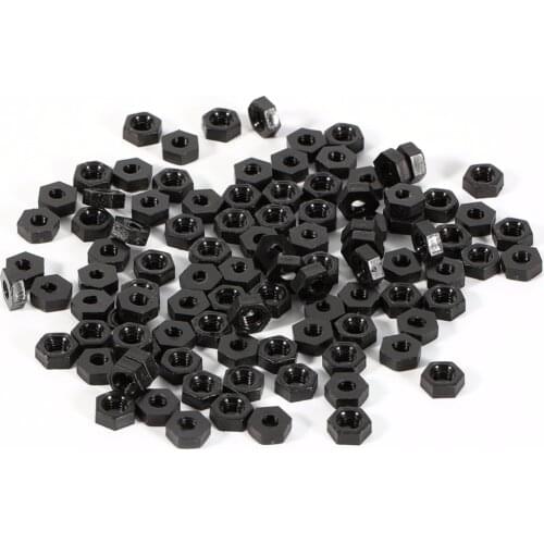 100pcs M2 M3 M4 Plastic Nylon Hex Male-Female/Female Spacer Round Head Screw Bolts Nuts Assortment Kit Stand-off Set 2019