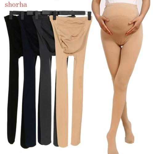 2018 high quality velvet Adjustable High Elastic maternity leggings pregnant clothes pants for women stockings