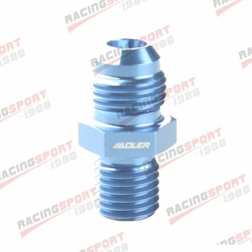 6AN -6AN AN6 Male Flare To M12 x 1.5 Metric Straight Fitting Adapter Blue