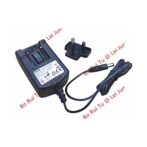 Laptop Adapter 12V 1A, Barrel 5.5/2.1mm, UK 3-Pin Plug, DSA-12CA-12, Emacro For DVE