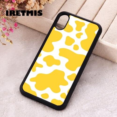 Iretmis 5 5S SE 2020 phone cover cases for iphone 6 6S 7 8 Plus X Xs Max XR 12 MINI Pro Soft Silicone TPU YELLOW MOO