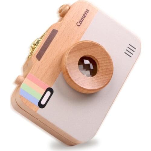 Wooden Milk Teeth Box For Kids Camera Shape Tooth Storage Box For Newborn Creative Baby Girl Boy Tooth Organizer Boxes Z749
