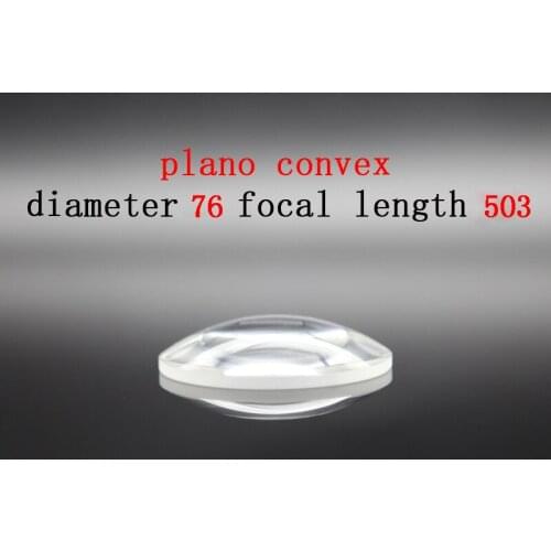 Diameter 63mm Focal Length 100mm Plano-convex Lens Magnifying Optical Glass Lens Prism Processing Plant