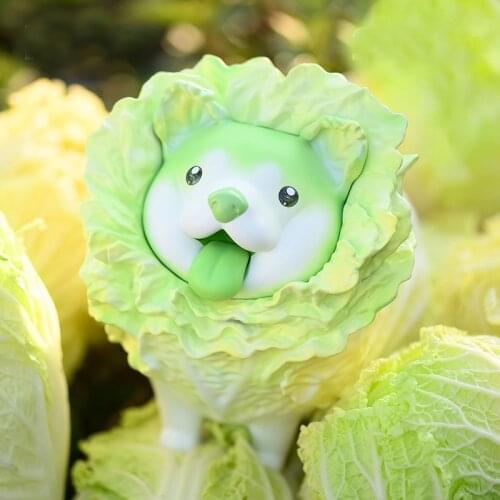 Wild vegetable dog blind box school bag toy cartoon animal Caja Ciega fairy tale elf desktop decoration resin model hand to do