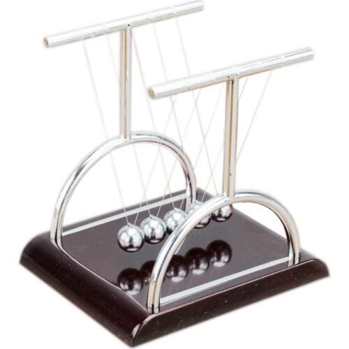 Newton Cradle Desk Table Decor Metal Pendulum Ball Newton Ball Physics Science Pendulum Steel Balance Ball Educational Toys Kids
