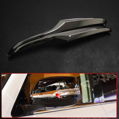 Rearview Mirror Shell-Mounted Side Wing Cover Styling Side Rear View Mirror Cover Trim Strip For Lexus GX460 LX570 2009-2021